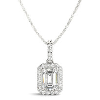 HALO DIAMOND PENDANT 14K GOLD