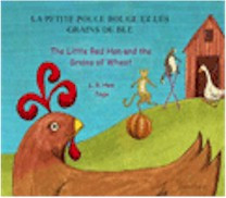 The Little Red Hen and The Grains of Wheat (Swedish-English)