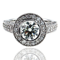 H-SI1 Diamond Engagement Ring