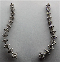 Swivel Diamond Earrings .52ct Diamond