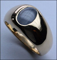 Star Sapphire Gemstone Ring for Men - 2.73ct Star Sapphire