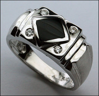 Black Onyx Ring for Men