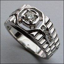 Diamond Ring in 14k for Men