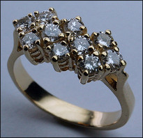1ct Diamond Cluster Ring