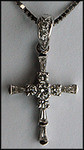 F Color Diamond Cross Pendant - .27ct Diamond