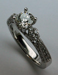EGL Certified 3/4ct Diamond Engagement Ring