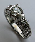 1.20ct Diamond Engagement Ring (Antique Reproduction)