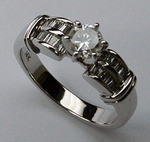 14kt White Gold Engagement Ring