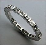 Diamond Eternity Band, 18kt White, F Color, VS2 Clarity, 1.01ct