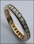 14kt Yellow Gold Channel Set Diamond Eternity Band