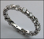 Diamond Eternity Band set with 1.70ct F Color Diamonds