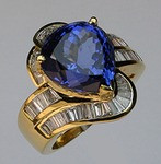 Tanzanite Ring with Diamonds