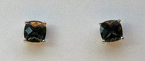 Smokey Topaz Stud Earrings