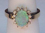 Opal Ring with Diamonds 057OP