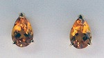 14kt Gold Citrine Earrings 029SR 267