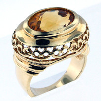 14kt Gold Citrine Ring 01YML-1