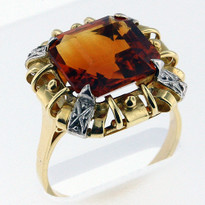 14kt Gold Citrine Ring 01Y12ML