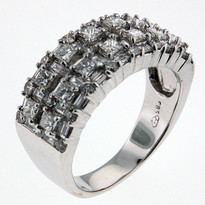 2.04ct Ladies Diamond Cluster in White Gold