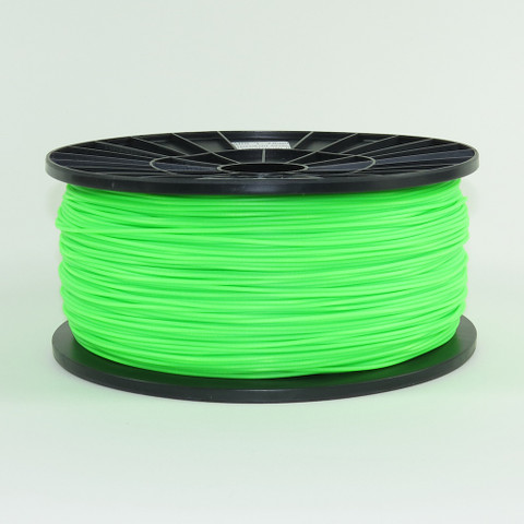 ABS filament, 1.75mm, fluorescent green color