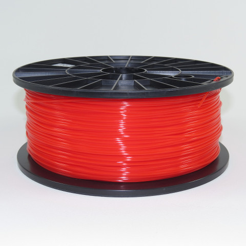 PLA filament, 1.75mm, translucent red color