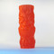 Translucent red PLA tiki vase high resolution print
