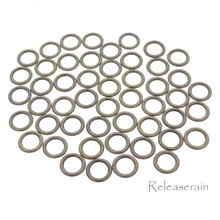 6mm Inner Diameter Bronze DIY Doll Clothes Metal Sewing Bra Lingerie O Rings 50 Pieces