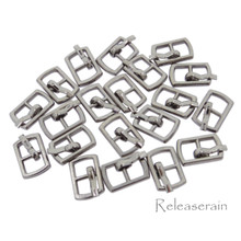 Outer 10×6.5mm Inner Diameter 4mm DIY Doll Clothes Sewing Plated Metal Belt Buckles Charcoal 20pcs 