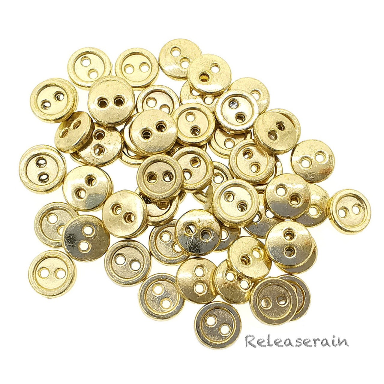 20 Two-holes Buttons 7mm / Many Colors / Plastic Buttons 