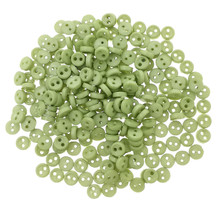 Releaserain 3mm Willow Green Tiny Round Doll Clothes Sewing Plastic Buttons with Rim Set of 50