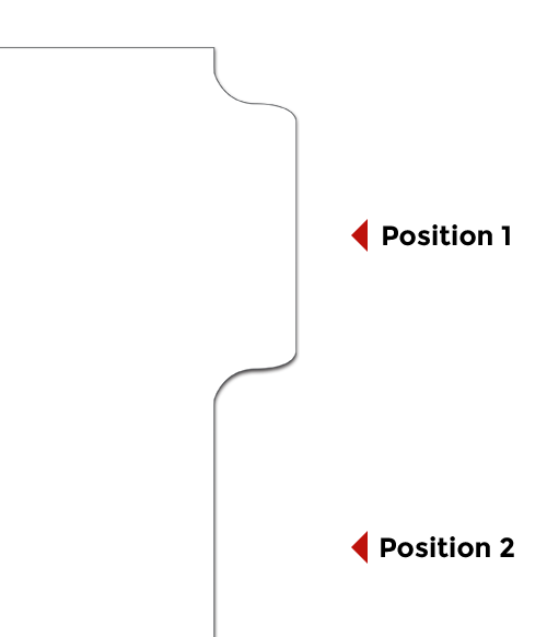 Blank Tabs Uncoated Individual Position 1 5 Cut Side Tab Letter Size Legalsupply