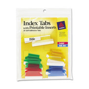 Avery Self-Adhesive Index Tabs With Printable Insert - 2