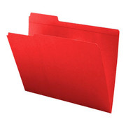 Top Tab Colored File Folder - Red - 2