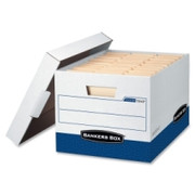 Bankers Box R-Kive - Letter/Legal, White/Blue - TAA Compliant