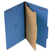 Top Tab Pressboard Classification Folder - Cobalt Blue