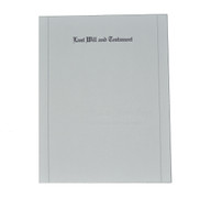Letter Size Will First Page Engraved "Last Will and Testament" w/Black Rule