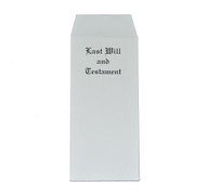 Letter/Legal Will Envelope Engraved "Last Will and Testment"
