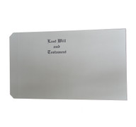 Legal Size Will Cover Engraved "Last Will and Testment"