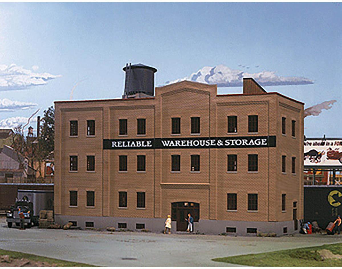 Walthers Cornerstone HO Scale Building//Structure Kit Wally/'s Warehouse
