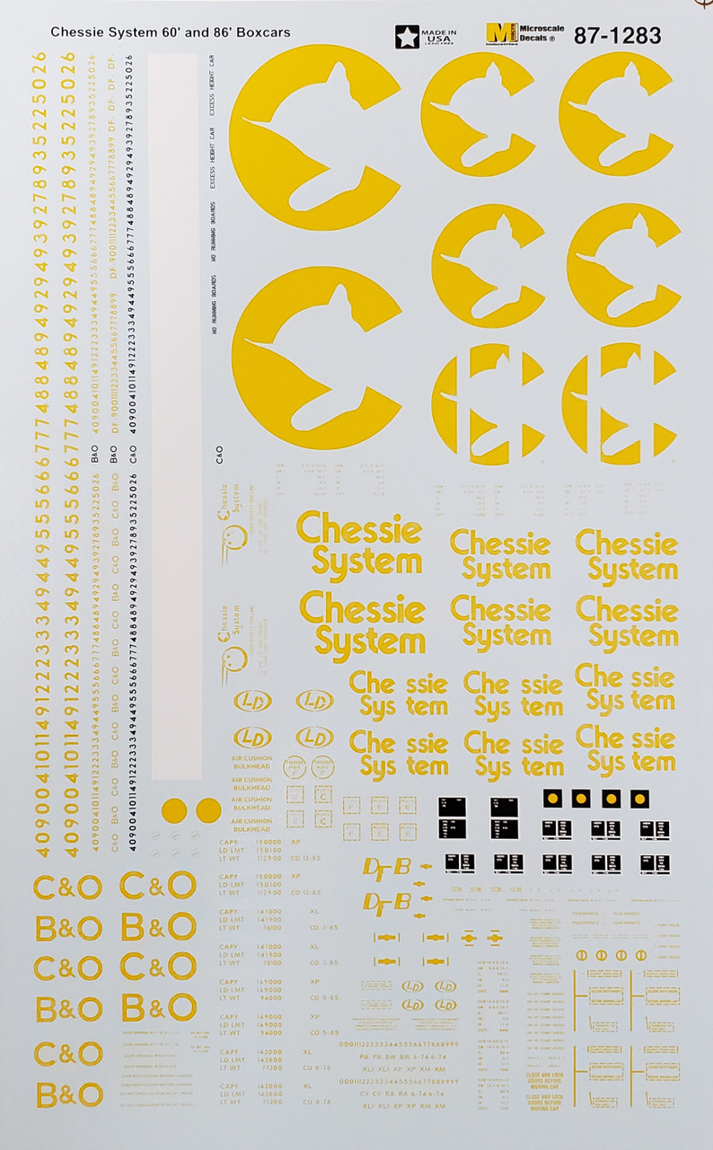 model train decals