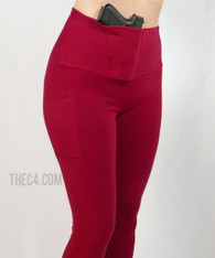 red concealed carry leggings