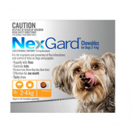 NexGard Flea and Tick Treatment for dogs in a Tasty Chew 3 pack for small dogs 2-4kg