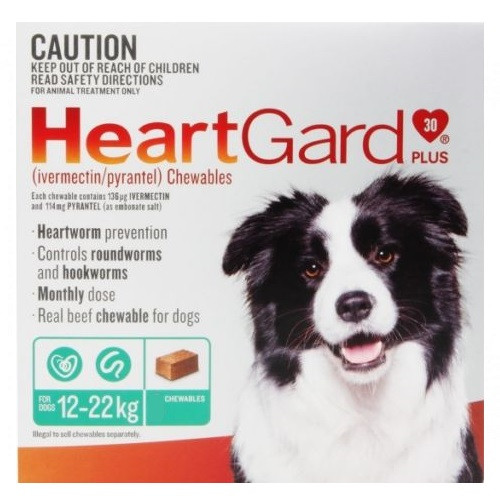 Heartgard Green For Medium Dogs 6 Chews