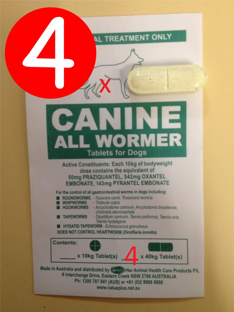 canine all wormer tablets