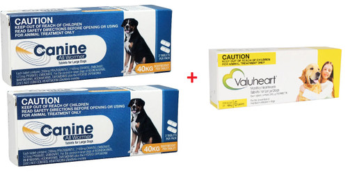 Canine allwormer plus valuheart gold