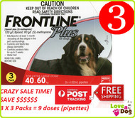 Frontline Plus Flea and Tick treatment for Large Dogs 40-60kg | Love A Pet/ Love A Dog