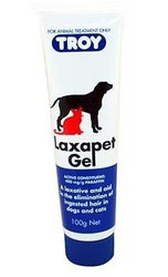 Troy Laxapet Gel - a laxative and aid in the elimiation of ingested hair in dogs and cats