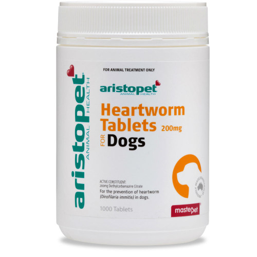 ARISTOPET HEARTWORM TABLETS  FOR DOGS 1000 COUNT LOVE A DOG
