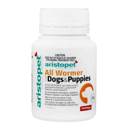 Aristopet All Wormer For Dogs and Puppies 50 Tablets