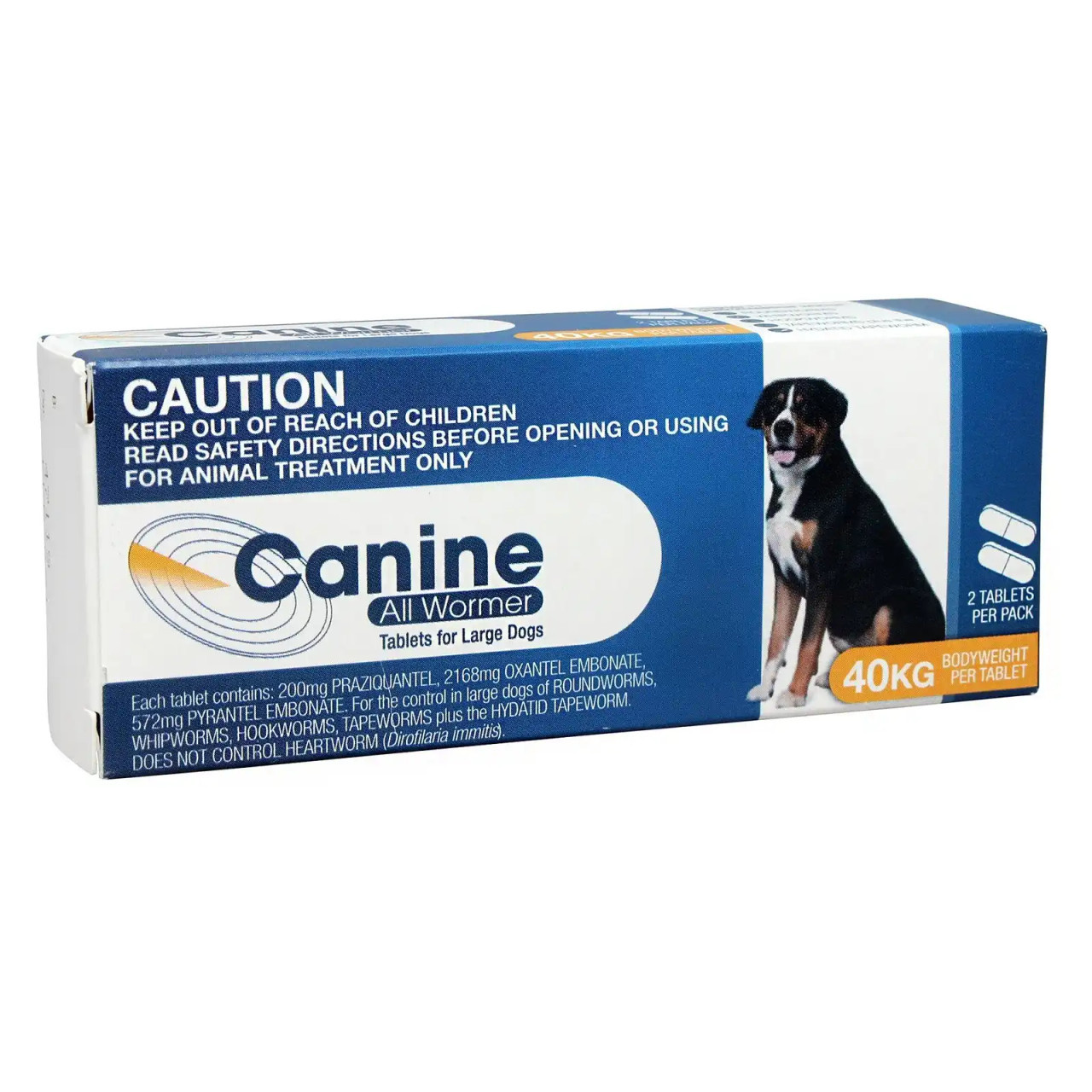Canine All Wormer 4 Tablet Pack Large dog Love A Dog