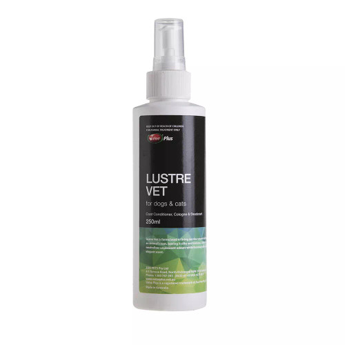 Value Plus Lustre Vet 250ml Coat Conditioner Cologne and deodoriser for Dogs and Cats